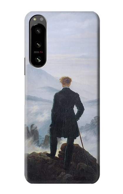 W3789 Wanderer above the Sea of Fog Funda Carcasa Case y Caso Del Tirón Funda para Sony Xperia 5 IV