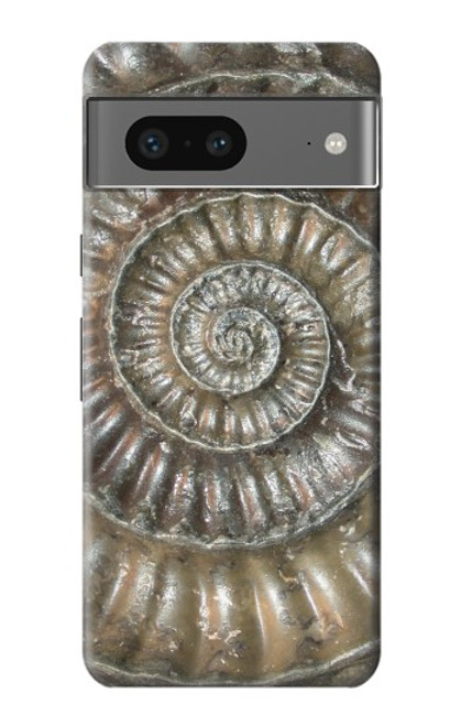 W1788 Ammonite Fossil Funda Carcasa Case y Caso Del Tirón Funda para Google Pixel 7