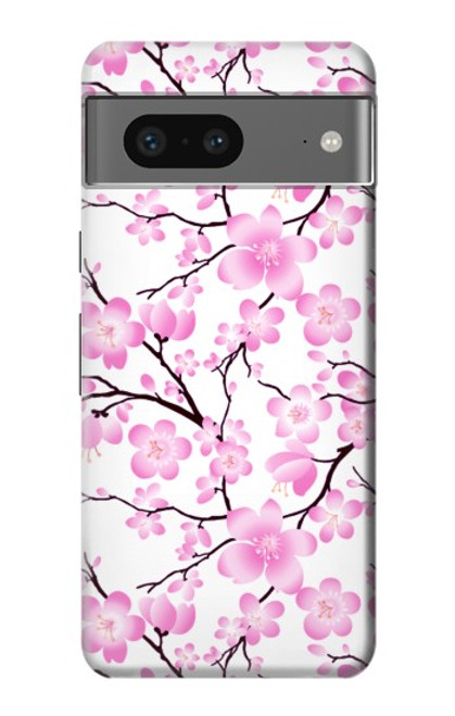 W1972 Sakura Cherry Blossoms Funda Carcasa Case y Caso Del Tirón Funda para Google Pixel 7