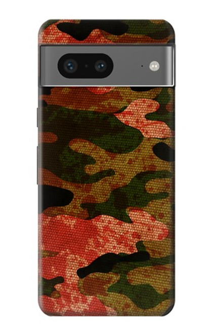 W3393 Camouflage Blood Splatter Funda Carcasa Case y Caso Del Tirón Funda para Google Pixel 7