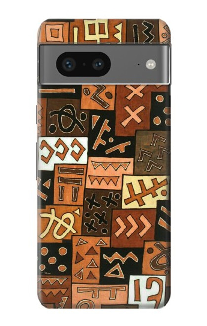 W3460 Mali Art Pattern Funda Carcasa Case y Caso Del Tirón Funda para Google Pixel 7