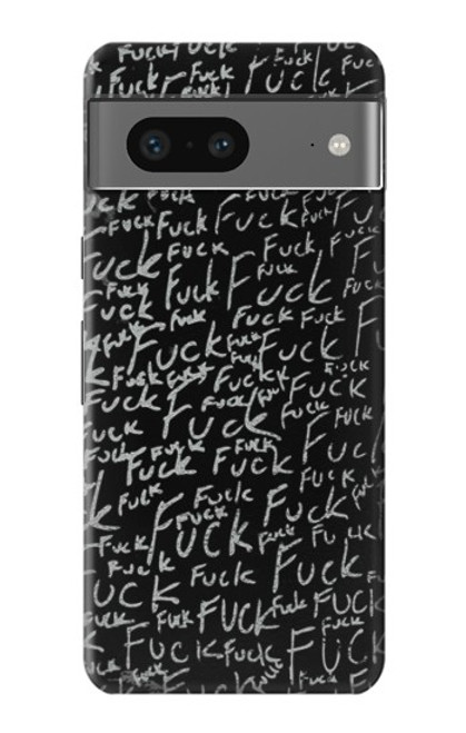 W3478 Funny Words Blackboard Funda Carcasa Case y Caso Del Tirón Funda para Google Pixel 7