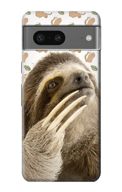 W3559 Sloth Pattern Funda Carcasa Case y Caso Del Tirón Funda para Google Pixel 7