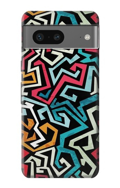 W3712 Pop Art Pattern Funda Carcasa Case y Caso Del Tirón Funda para Google Pixel 7