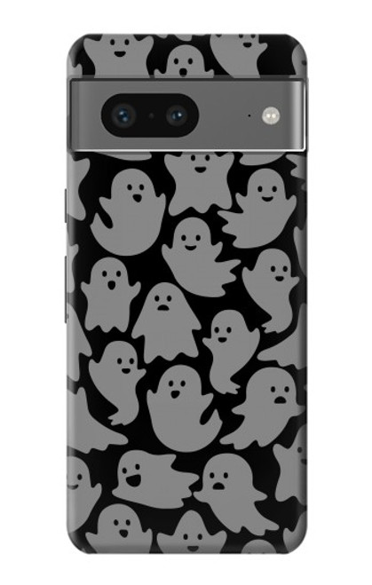 W3835 Cute Ghost Pattern Funda Carcasa Case y Caso Del Tirón Funda para Google Pixel 7