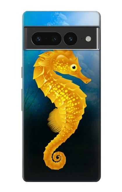 W2444 Seahorse Underwater World Funda Carcasa Case y Caso Del Tirón Funda para Google Pixel 7 Pro
