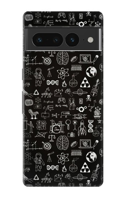 W3426 Blackboard Science Funda Carcasa Case y Caso Del Tirón Funda para Google Pixel 7 Pro