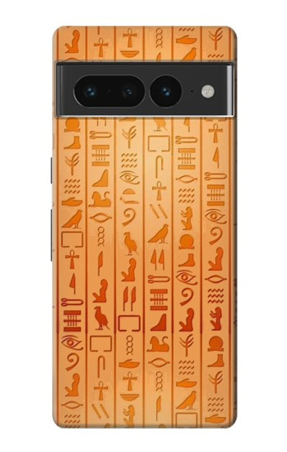 W3440 Egyptian Hieroglyphs Funda Carcasa Case y Caso Del Tirón Funda para Google Pixel 7 Pro
