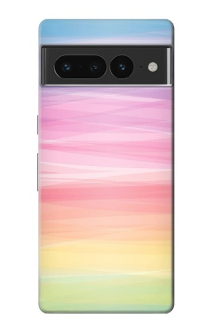W3507 Colorful Rainbow Pastel Funda Carcasa Case y Caso Del Tirón Funda para Google Pixel 7 Pro