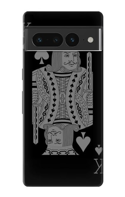 W3520 Black King Spade Funda Carcasa Case y Caso Del Tirón Funda para Google Pixel 7 Pro