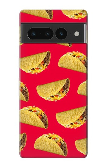 W3755 Mexican Taco Tacos Funda Carcasa Case y Caso Del Tirón Funda para Google Pixel 7 Pro
