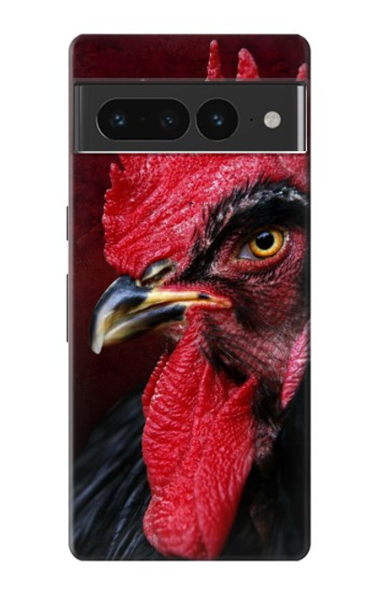 W3797 Chicken Rooster Funda Carcasa Case y Caso Del Tirón Funda para Google Pixel 7 Pro