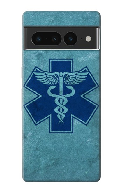 W3824 Caduceus Medical Symbol Funda Carcasa Case y Caso Del Tirón Funda para Google Pixel 7 Pro