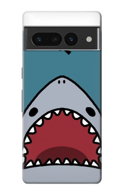 W3825 Cartoon Shark Sea Diving Funda Carcasa Case y Caso Del Tirón Funda para Google Pixel 7 Pro