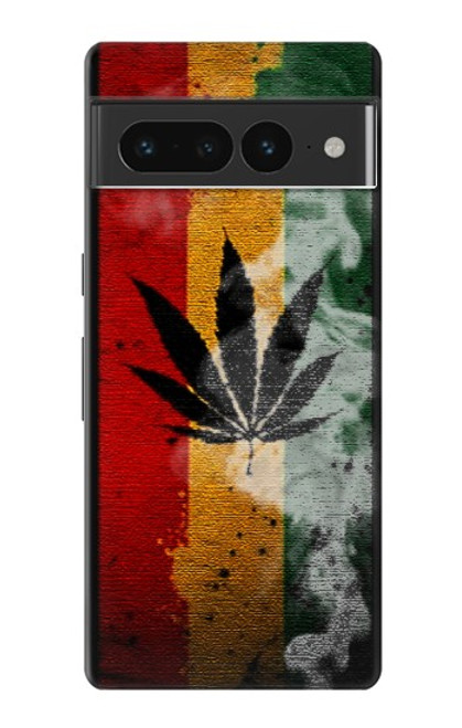 W3890 Reggae Rasta Flag Smoke Funda Carcasa Case y Caso Del Tirón Funda para Google Pixel 7 Pro