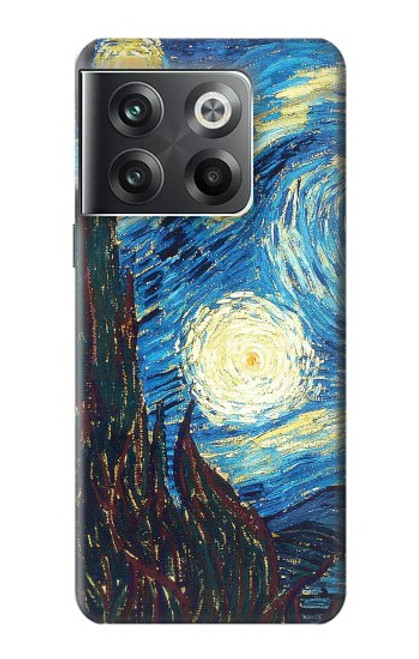 W0582 Van Gogh Starry Nights Funda Carcasa Case y Caso Del Tirón Funda para OnePlus Ace Pro
