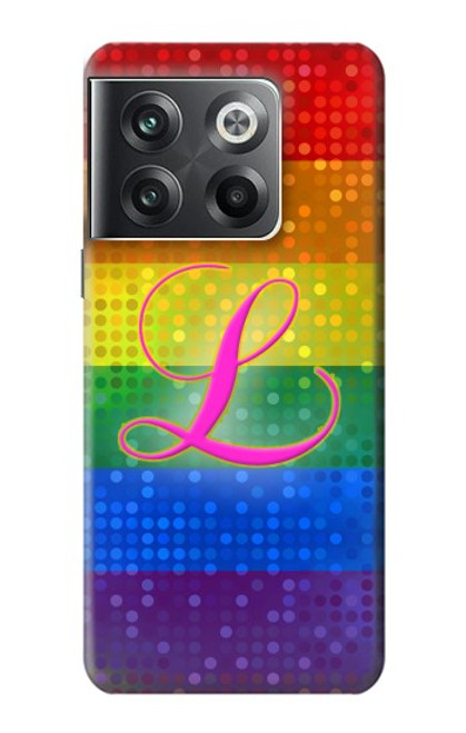 W2900 Rainbow LGBT Lesbian Pride Flag Funda Carcasa Case y Caso Del Tirón Funda para OnePlus Ace Pro