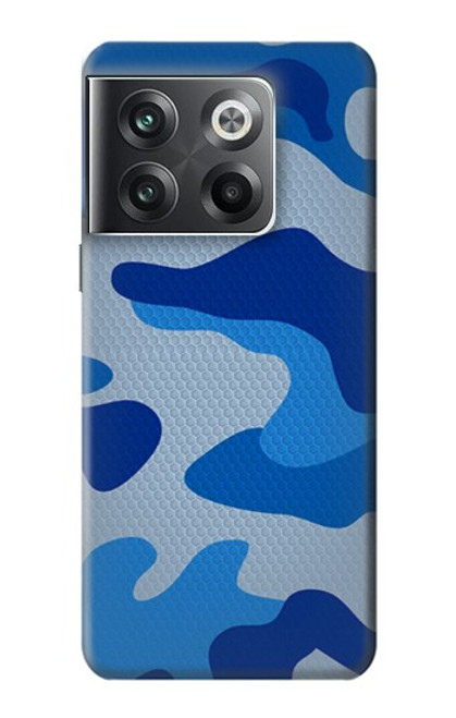 W2958 Army Blue Camo Camouflage Funda Carcasa Case y Caso Del Tirón Funda para OnePlus Ace Pro