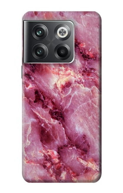 W3052 Pink Marble Graphic Printed Funda Carcasa Case y Caso Del Tirón Funda para OnePlus Ace Pro