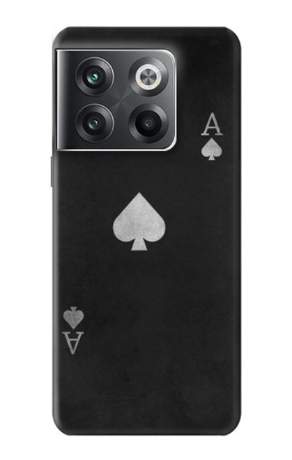 W3152 Black Ace of Spade Funda Carcasa Case y Caso Del Tirón Funda para OnePlus Ace Pro