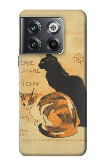 W3229 Vintage Cat Poster Funda Carcasa Case y Caso Del Tirón Funda para OnePlus Ace Pro