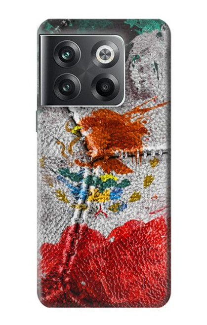 W3314 Mexico Flag Vinatage Football Graphic Funda Carcasa Case y Caso Del Tirón Funda para OnePlus Ace Pro