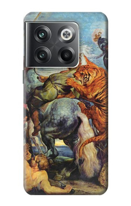 W3331 Peter Paul Rubens Tiger und Lowenjagd Funda Carcasa Case y Caso Del Tirón Funda para OnePlus Ace Pro