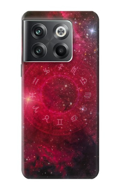 W3368 Zodiac Red Galaxy Funda Carcasa Case y Caso Del Tirón Funda para OnePlus Ace Pro