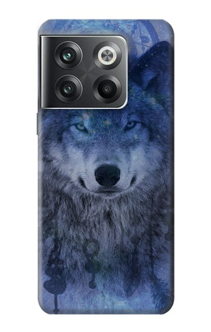 W3410 Wolf Dream Catcher Funda Carcasa Case y Caso Del Tirón Funda para OnePlus Ace Pro