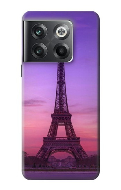 W3447 Eiffel Paris Sunset Funda Carcasa Case y Caso Del Tirón Funda para OnePlus Ace Pro