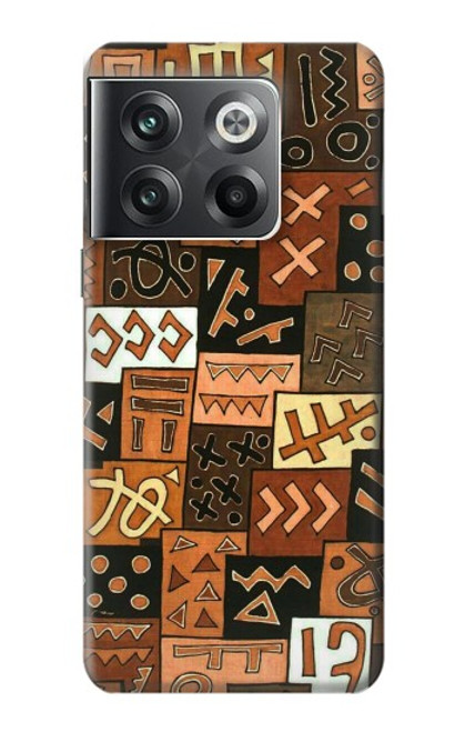 W3460 Mali Art Pattern Funda Carcasa Case y Caso Del Tirón Funda para OnePlus Ace Pro