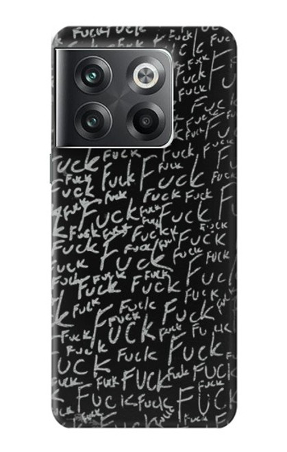 W3478 Funny Words Blackboard Funda Carcasa Case y Caso Del Tirón Funda para OnePlus Ace Pro