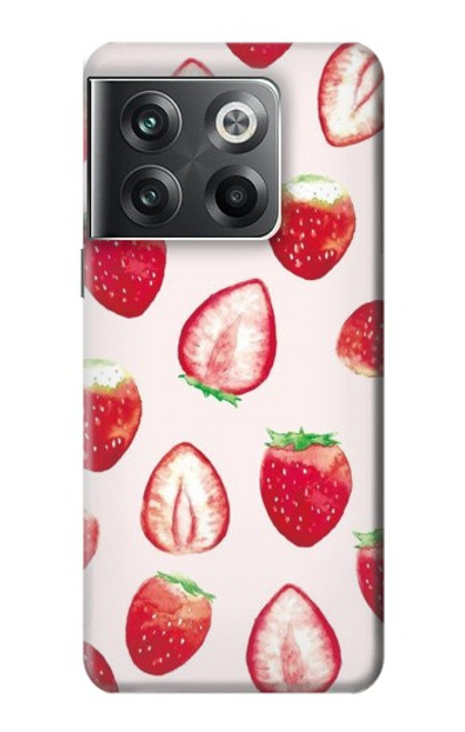 W3481 Strawberry Funda Carcasa Case y Caso Del Tirón Funda para OnePlus Ace Pro