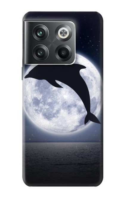 W3510 Dolphin Moon Night Funda Carcasa Case y Caso Del Tirón Funda para OnePlus Ace Pro