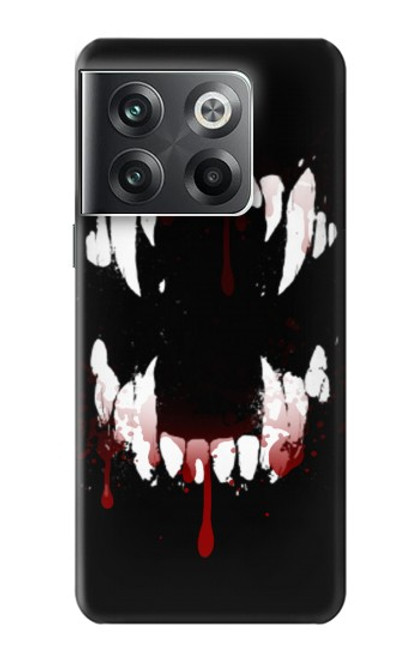 W3527 Vampire Teeth Bloodstain Funda Carcasa Case y Caso Del Tirón Funda para OnePlus Ace Pro