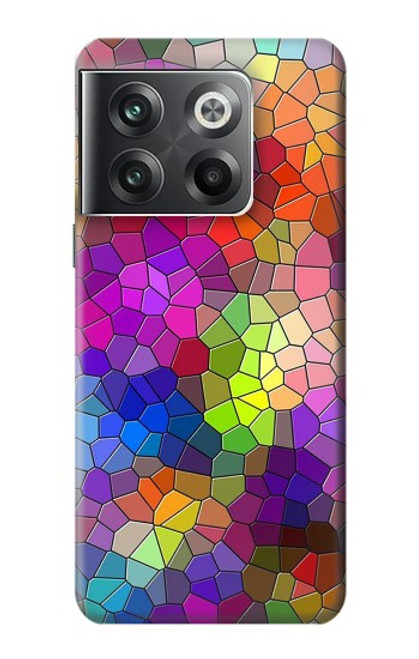 W3677 Colorful Brick Mosaics Funda Carcasa Case y Caso Del Tirón Funda para OnePlus Ace Pro
