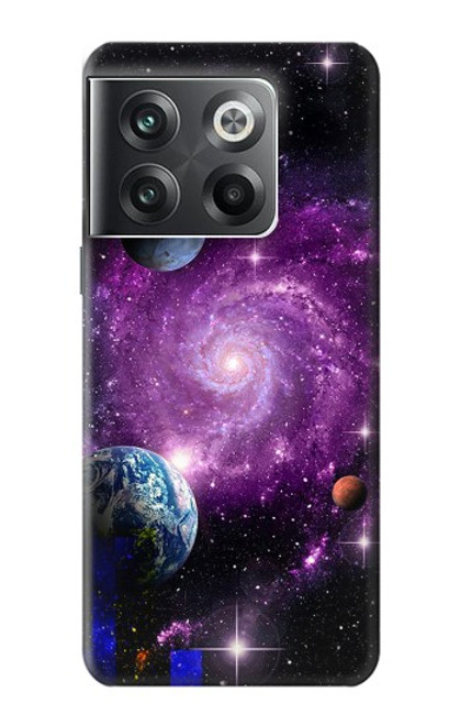 W3689 Galaxy Outer Space Planet Funda Carcasa Case y Caso Del Tirón Funda para OnePlus Ace Pro