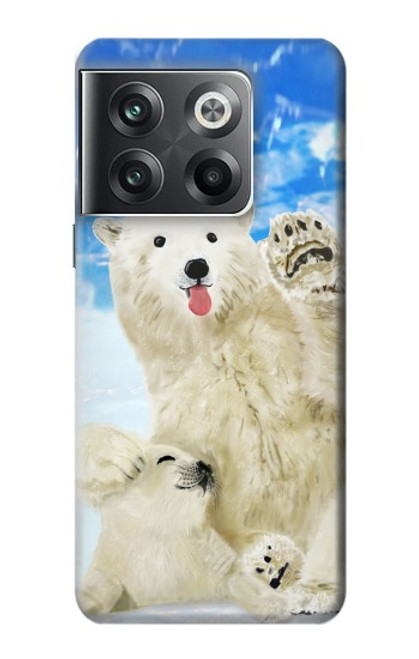 W3794 Arctic Polar Bear and Seal Paint Funda Carcasa Case y Caso Del Tirón Funda para OnePlus Ace Pro