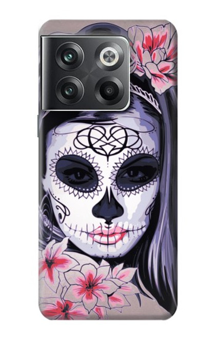 W3821 Sugar Skull Steam Punk Girl Gothic Funda Carcasa Case y Caso Del Tirón Funda para OnePlus Ace Pro