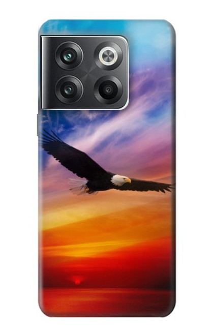 W3841 Bald Eagle Flying Colorful Sky Funda Carcasa Case y Caso Del Tirón Funda para OnePlus Ace Pro