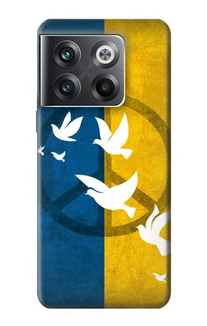 W3857 Peace Dove Ukraine Flag Funda Carcasa Case y Caso Del Tirón Funda para OnePlus Ace Pro