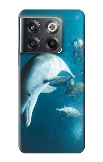 W3878 Dolphin Funda Carcasa Case y Caso Del Tirón Funda para OnePlus Ace Pro