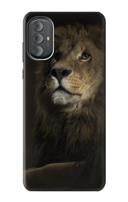 W0472 Lion Funda Carcasa Case y Caso Del Tirón Funda para Motorola Moto G Power 2022, G Play 2023