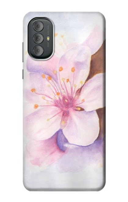 W1415 Sakura Blossom Art Funda Carcasa Case y Caso Del Tirón Funda para Motorola Moto G Power 2022, G Play 2023