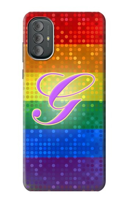 W2899 Rainbow LGBT Gay Pride Flag Funda Carcasa Case y Caso Del Tirón Funda para Motorola Moto G Power 2022, G Play 2023