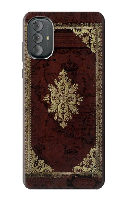 W3014 Vintage Map Book Cover Funda Carcasa Case y Caso Del Tirón Funda para Motorola Moto G Power 2022, G Play 2023