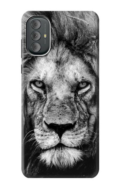 W3372 Lion Face Funda Carcasa Case y Caso Del Tirón Funda para Motorola Moto G Power 2022, G Play 2023