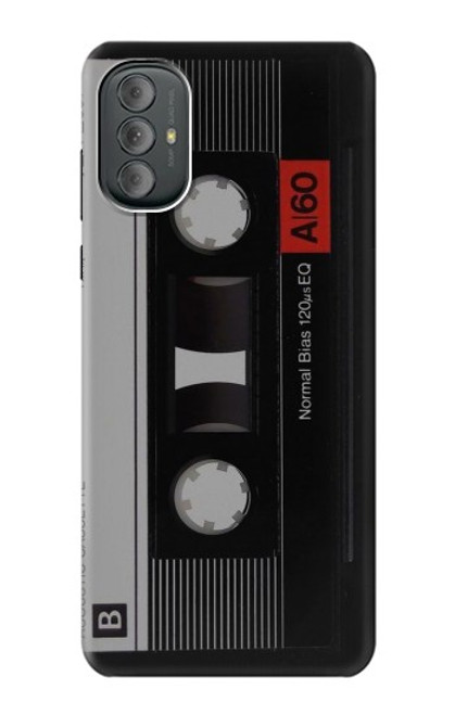 W3516 Vintage Cassette Tape Funda Carcasa Case y Caso Del Tirón Funda para Motorola Moto G Power 2022, G Play 2023