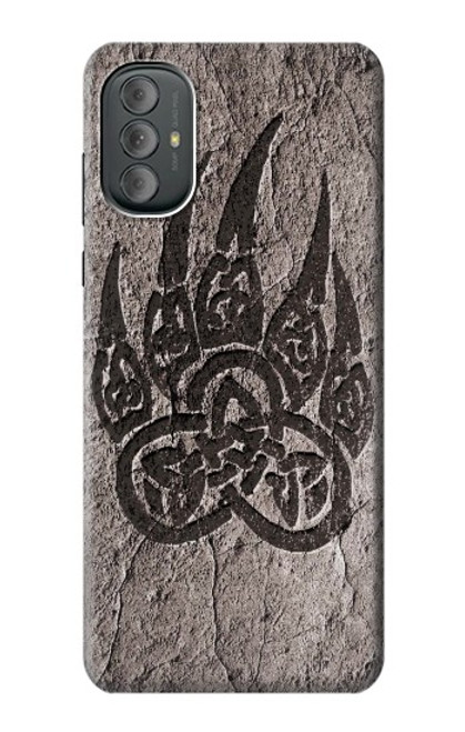 W3832 Viking Norse Bear Paw Berserkers Rock Funda Carcasa Case y Caso Del Tirón Funda para Motorola Moto G Power 2022, G Play 2023