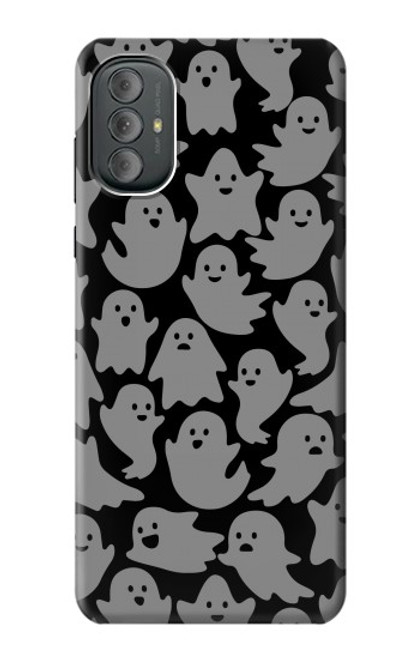 W3835 Cute Ghost Pattern Funda Carcasa Case y Caso Del Tirón Funda para Motorola Moto G Power 2022, G Play 2023